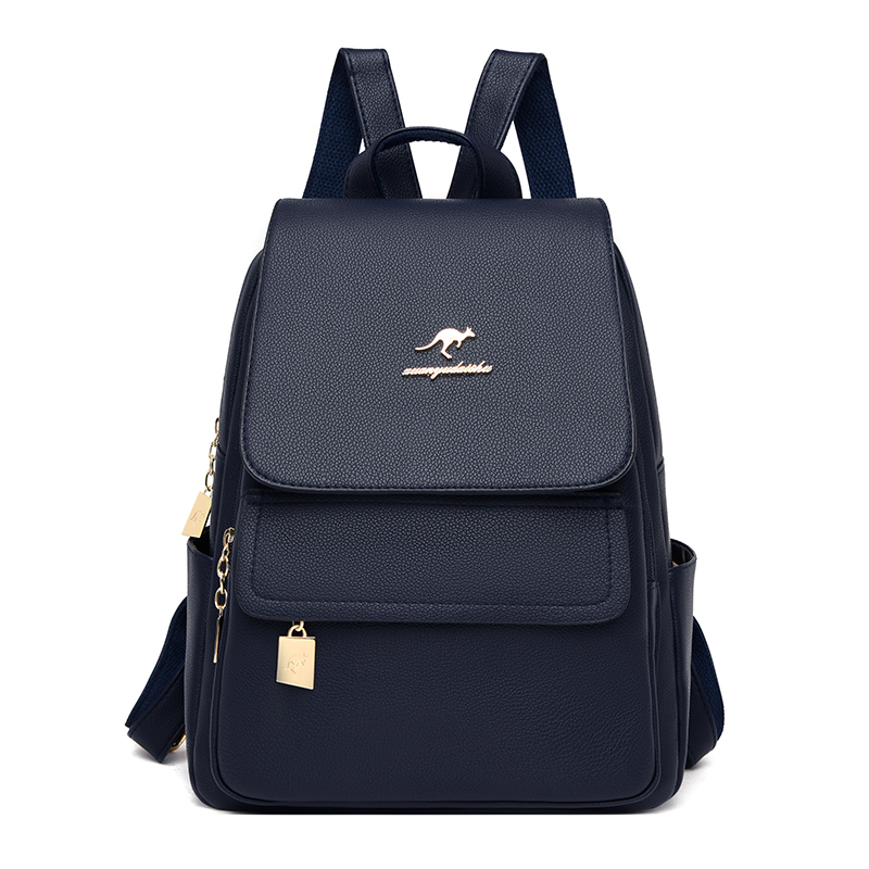 Luxury High Quality Bags - High Quality Leather Backpack Women's Large