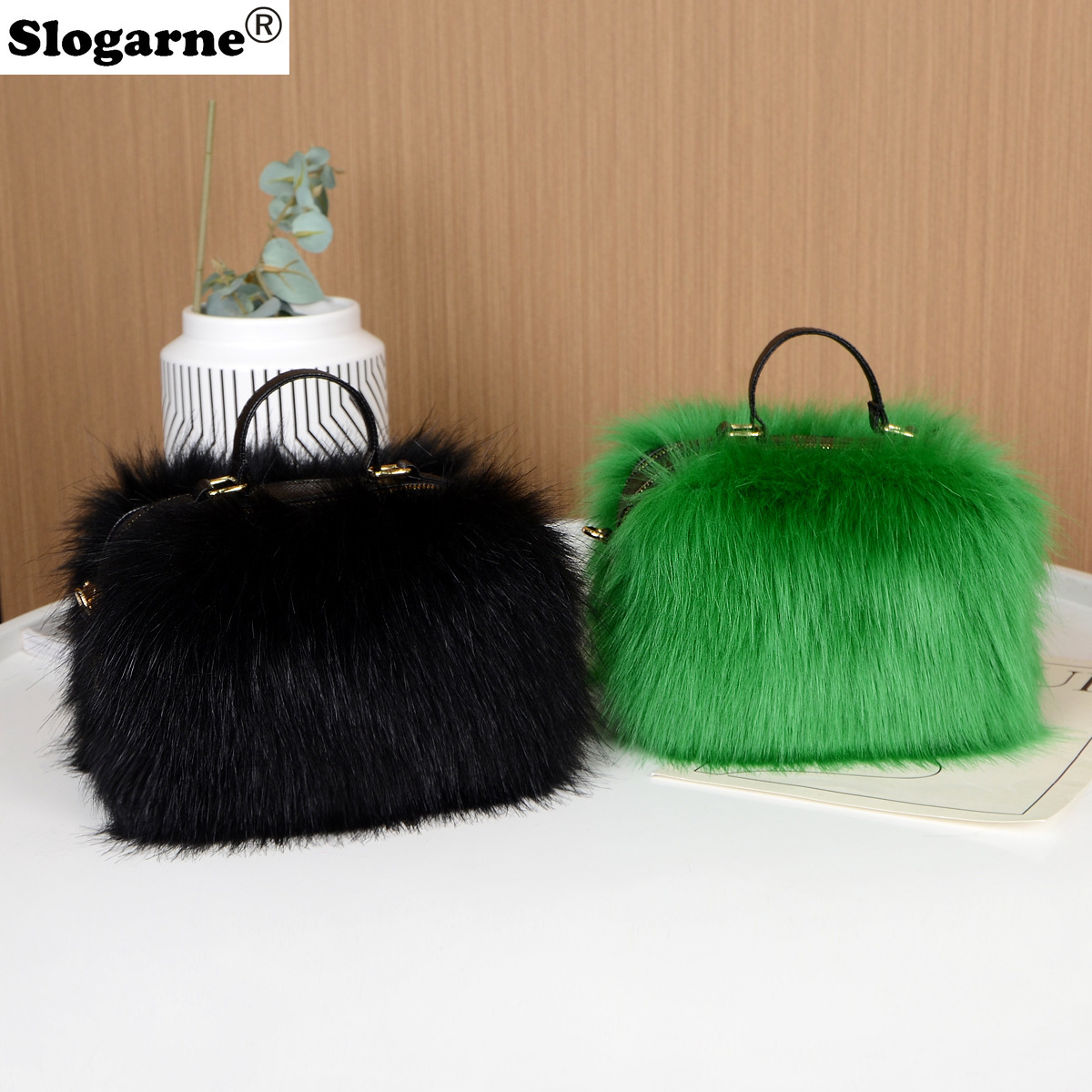 Luxury Bags Girls - New High Quality Fox Fur Handbag