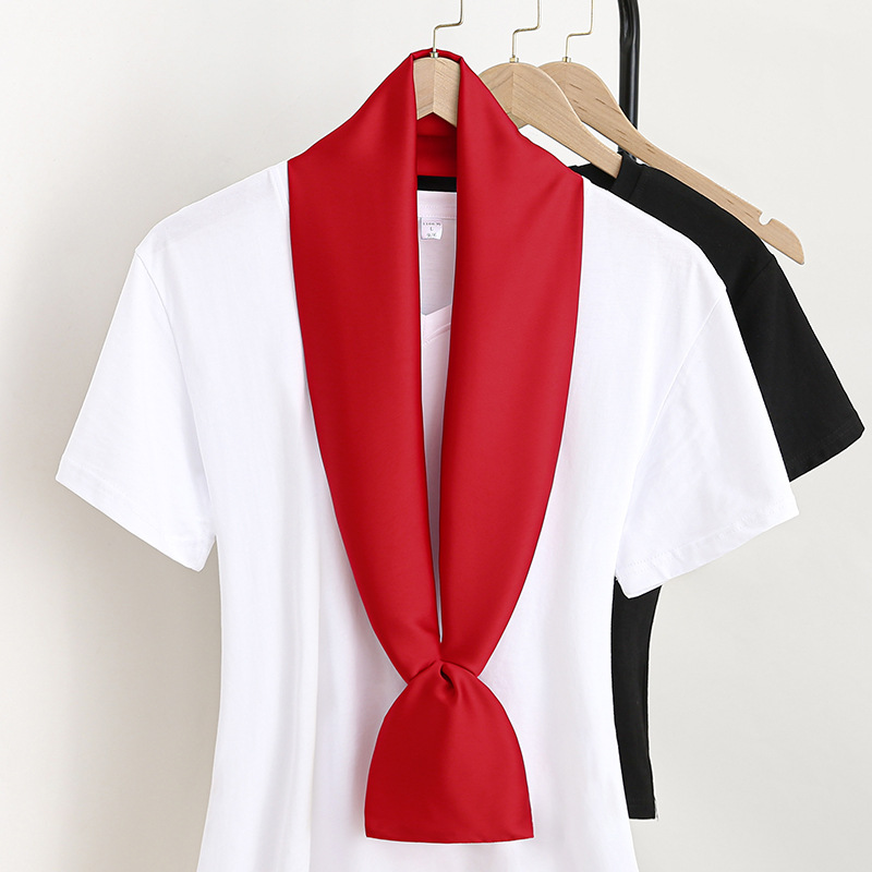 Luxury Bags Brand - Skinny Long Scarf Luxury Brand Solid
