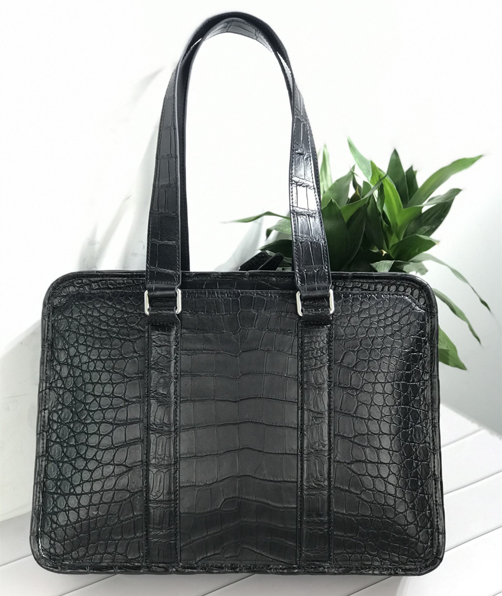 Luxury Bags Brand - New crocodile leather laptop bag real