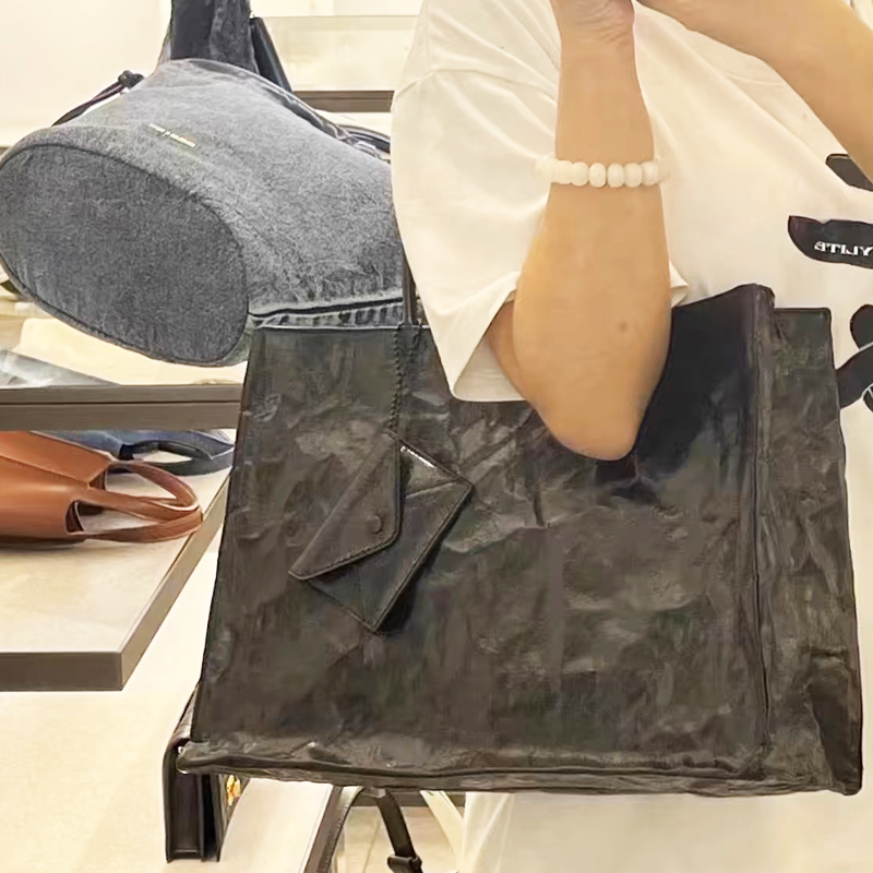 Korean Casual Kraft Paper Tote - Luxury Bags Brand reseña y precio