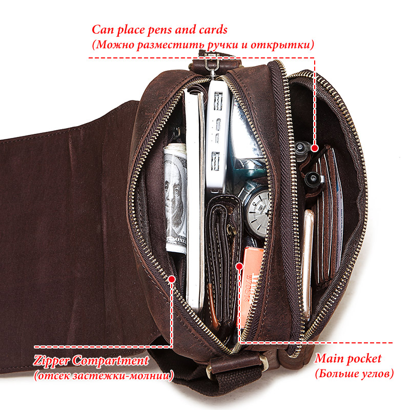 Vintage Crazy Horse Leather Me - Luxury Bags For Travel reseña y precio