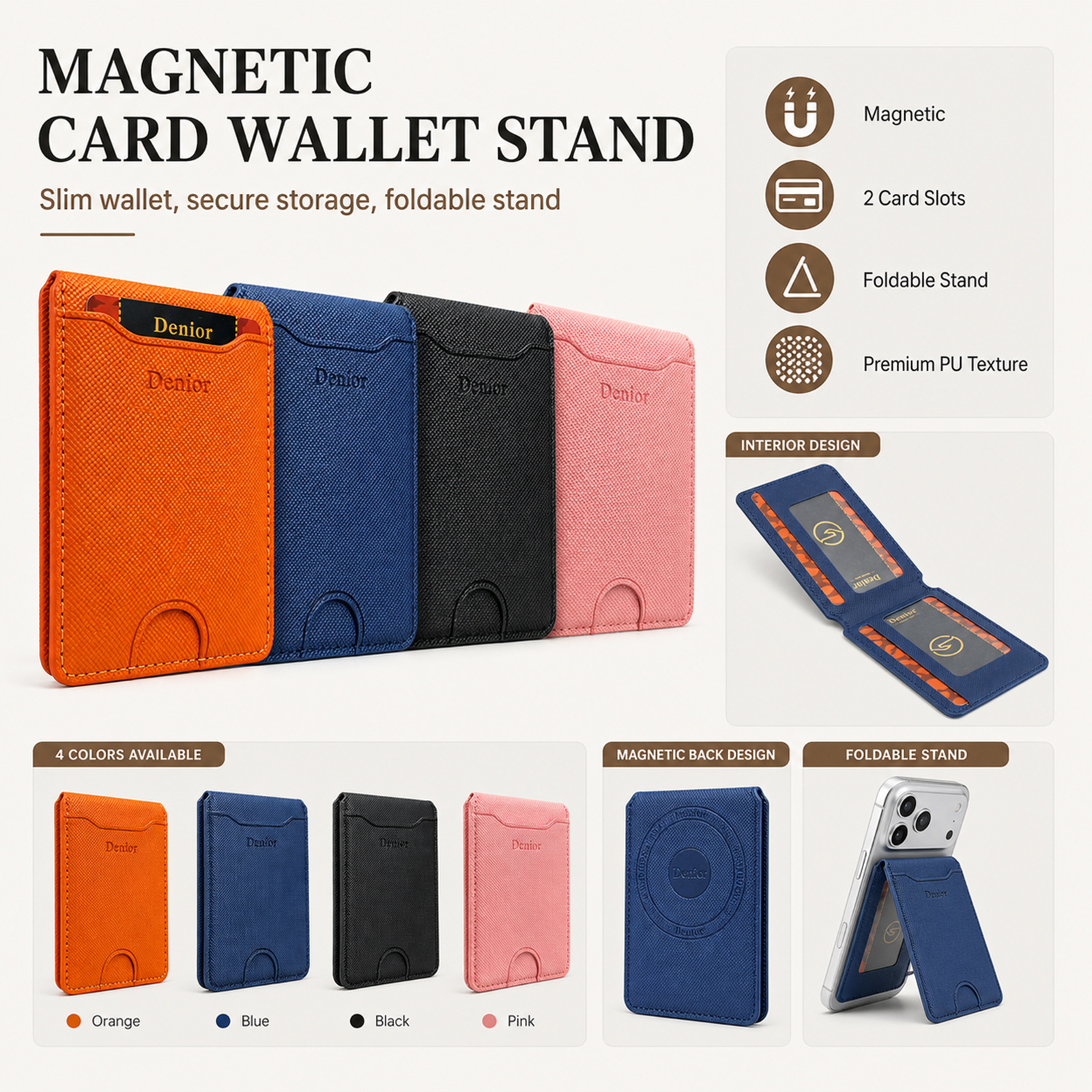Mobile Phone Wallet Stand Magn - Luxury Bags & Leather Repair Of Atlanta Photos reseña y precio
