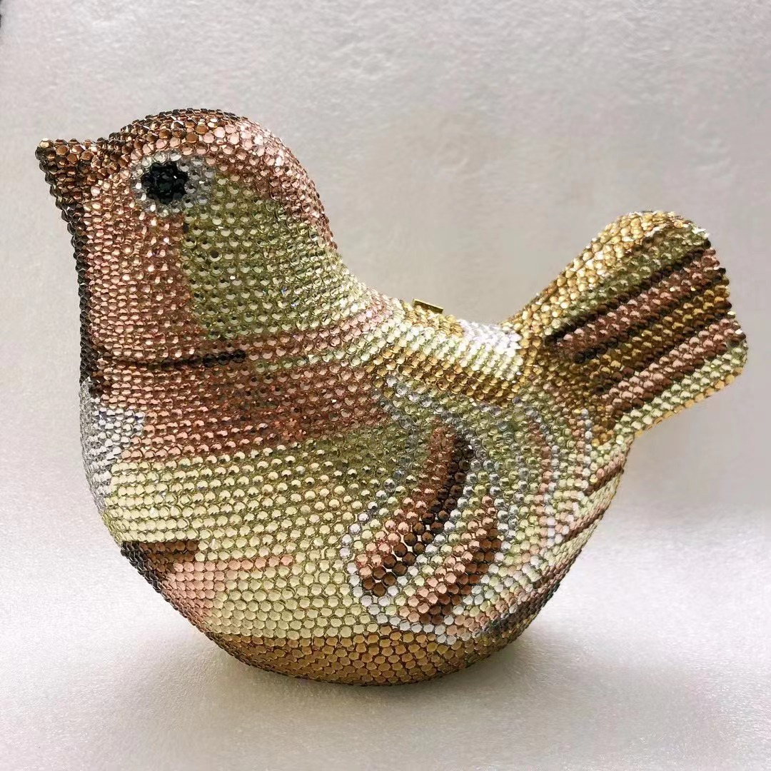 Bird Diamond Evening Bag Clutc - Luxury Bags Yellow reseña y precio