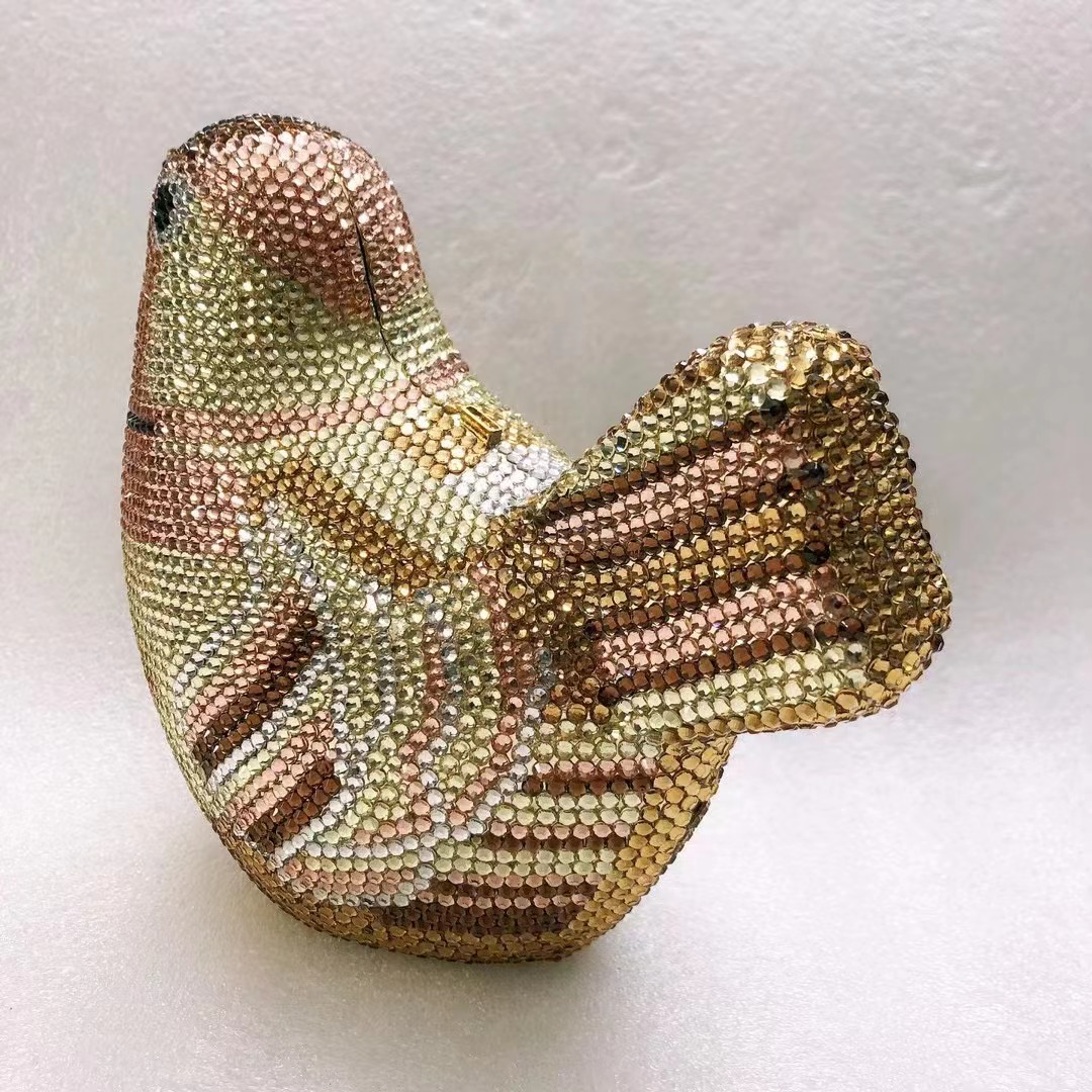 Bird Diamond Evening Bag Clutc - Luxury Bags Yellow reseña y precio