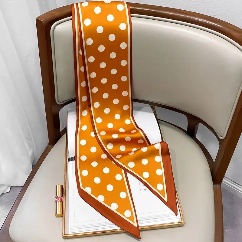 Design Print Skinny Scarf Plai - Luxury Bags For Travel reseña y precio