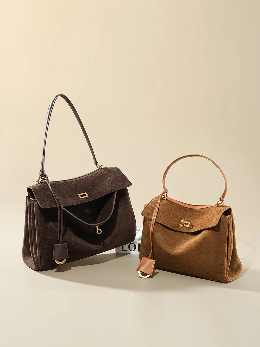 Autumn Winter Women's Suede ge - Luxury Bags Tote reseña y precio