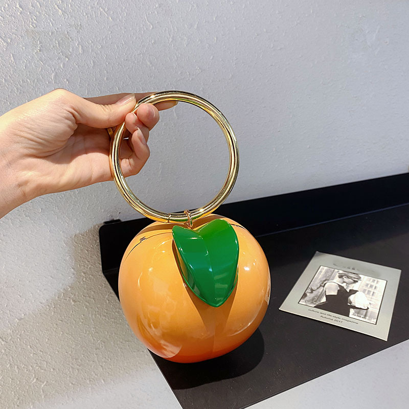 New Yellow Peach Design Women  - Luxury Bags Yellow reseña y precio