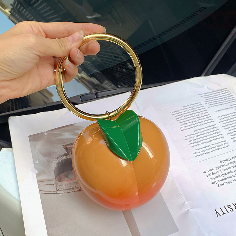 New Yellow Peach Design Women  - Luxury Bags Yellow reseña y precio