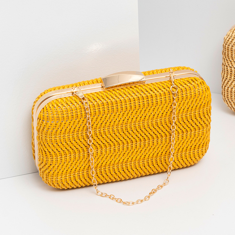 Casual Straw Women's Bag Yello - Luxury Bags Yellow reseña y precio