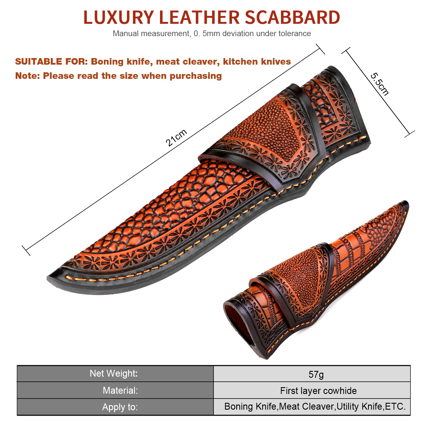 Luxury Leather Sheath Fixed Bl - Luxury Bags Eu reseña y precio