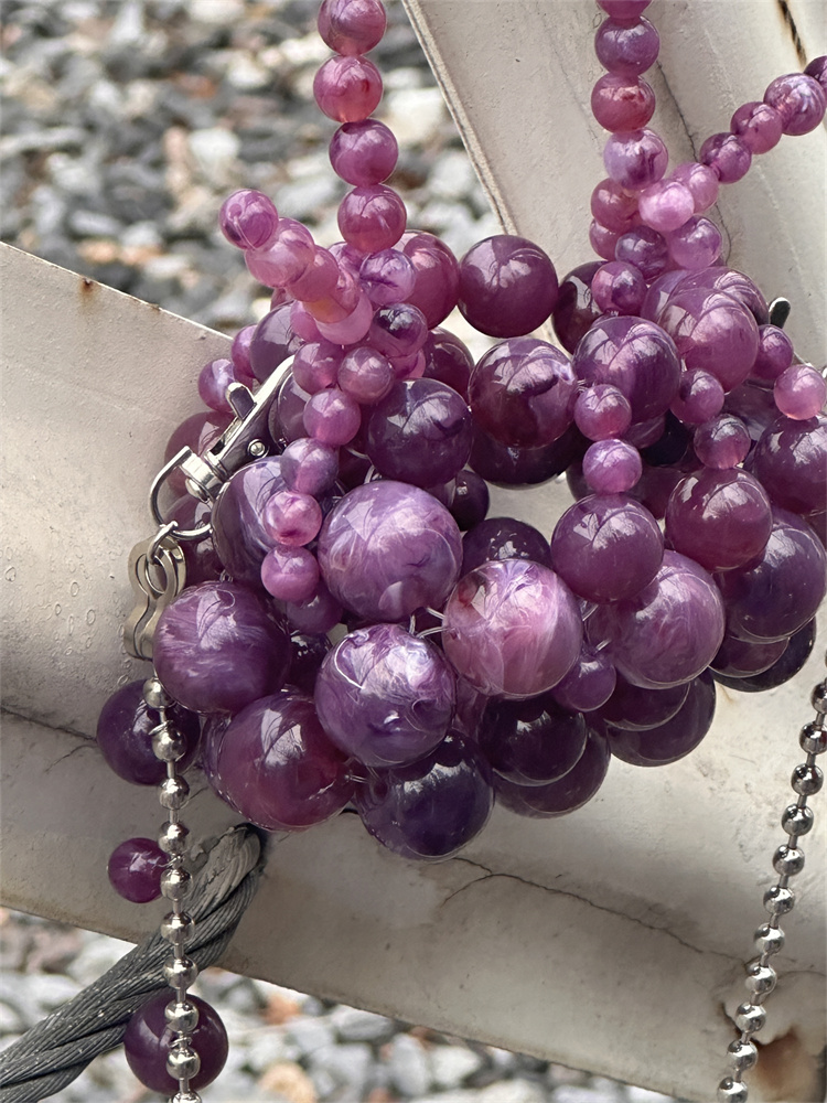 Girls Mini Purple Beaded  Clut - Luxury Bags Girls reseña y precio