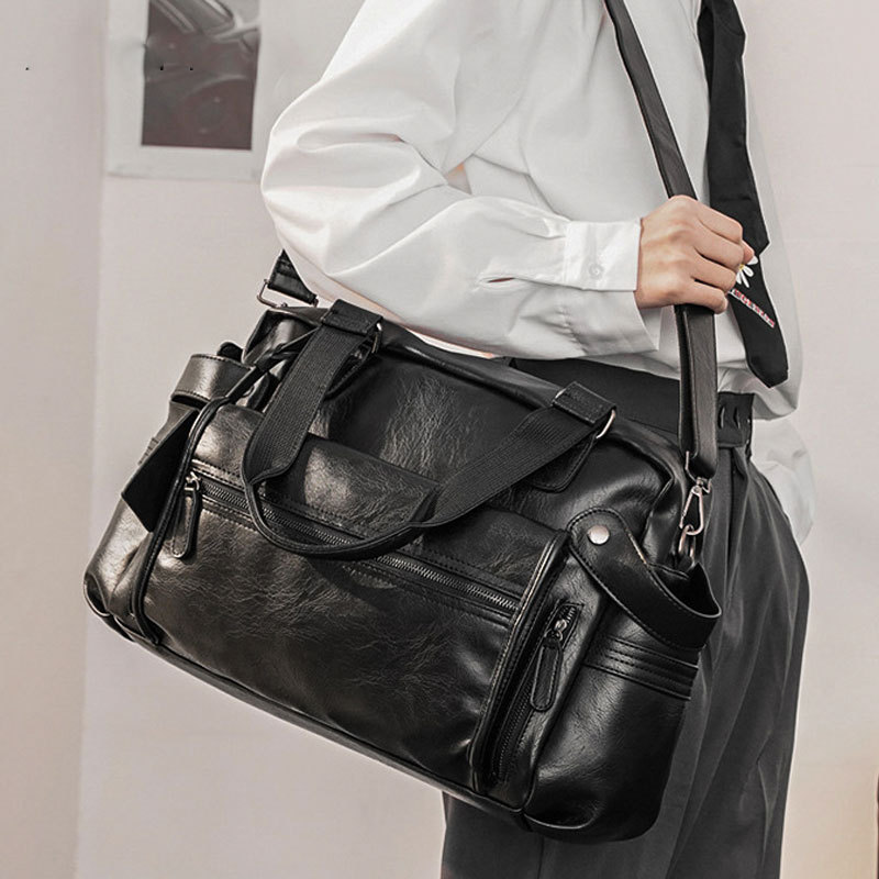 Men PU Leather Briefcase Top-H - Luxury Bags Tote reseña y precio