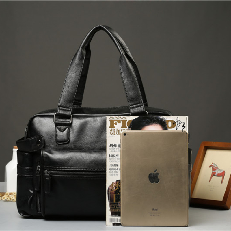 Men PU Leather Briefcase Top-H - Luxury Bags Tote reseña y precio
