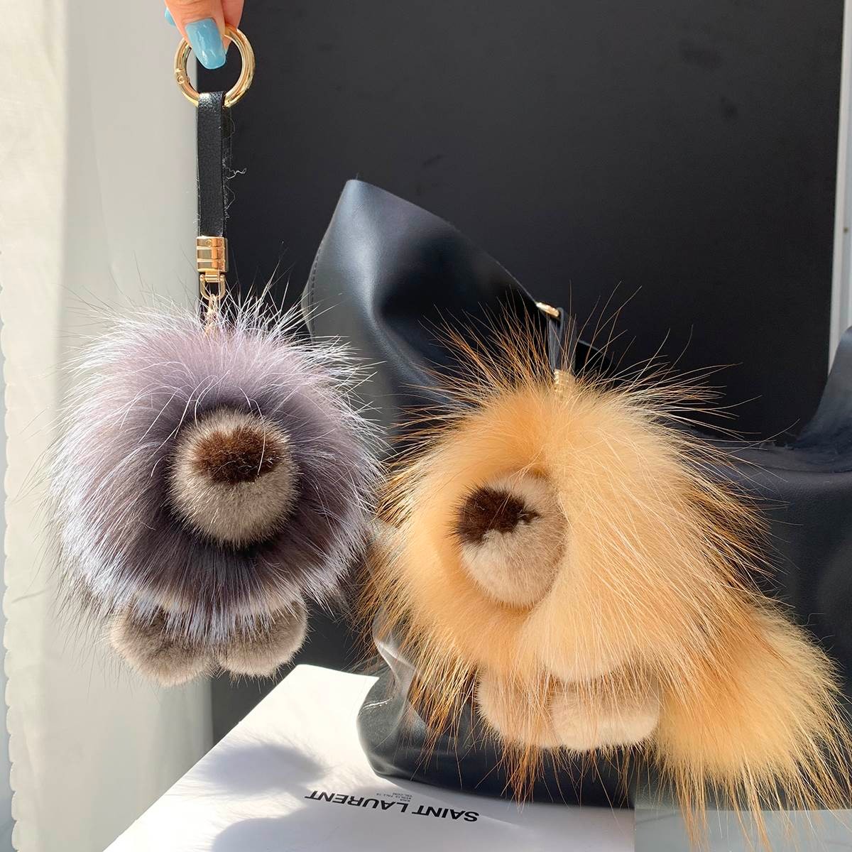 Luxury Real Mink Fur Lion Pend - Luxury Bags For Kids reseña y precio