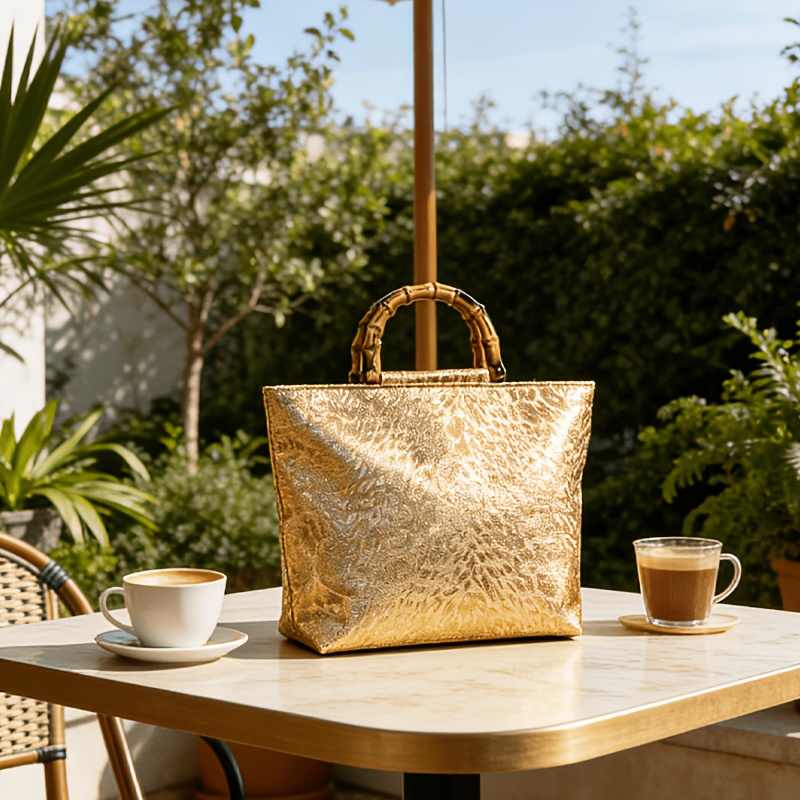 Light luxury metallic gold jac - Luxury Bags Vendor reseña y precio
