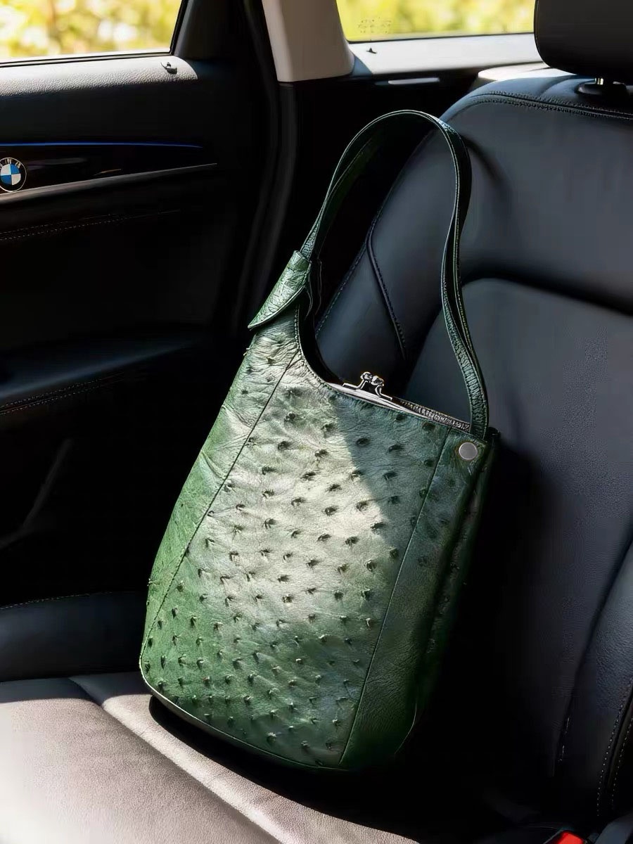 2026 New Green Leather Single  - Luxury Bags Tote reseña y precio