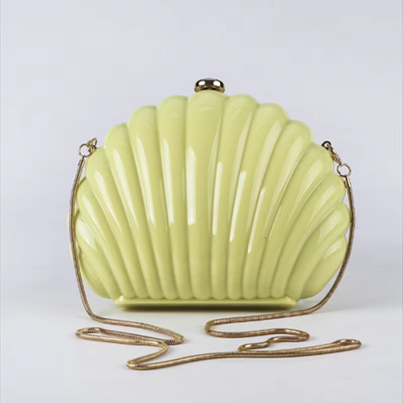 Lady Mini Shell Bag Acrylic Hi - Luxury Bags Yellow reseña y precio