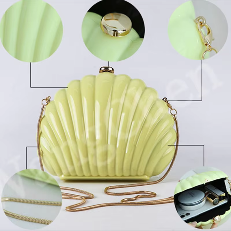 Lady Mini Shell Bag Acrylic Hi - Luxury Bags Yellow reseña y precio