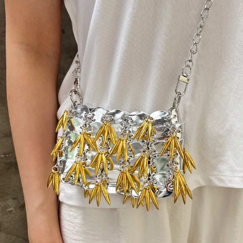 2026 New Shiny Silver Sequin W - Luxury Bags Girls reseña y precio