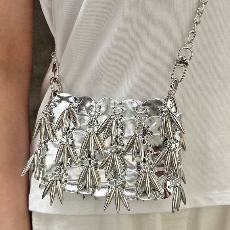 2026 New Shiny Silver Sequin W - Luxury Bags Girls reseña y precio