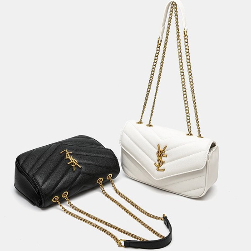 YSEChain bag, small square bag - Luxury Bags Tory Burch reseña y precio