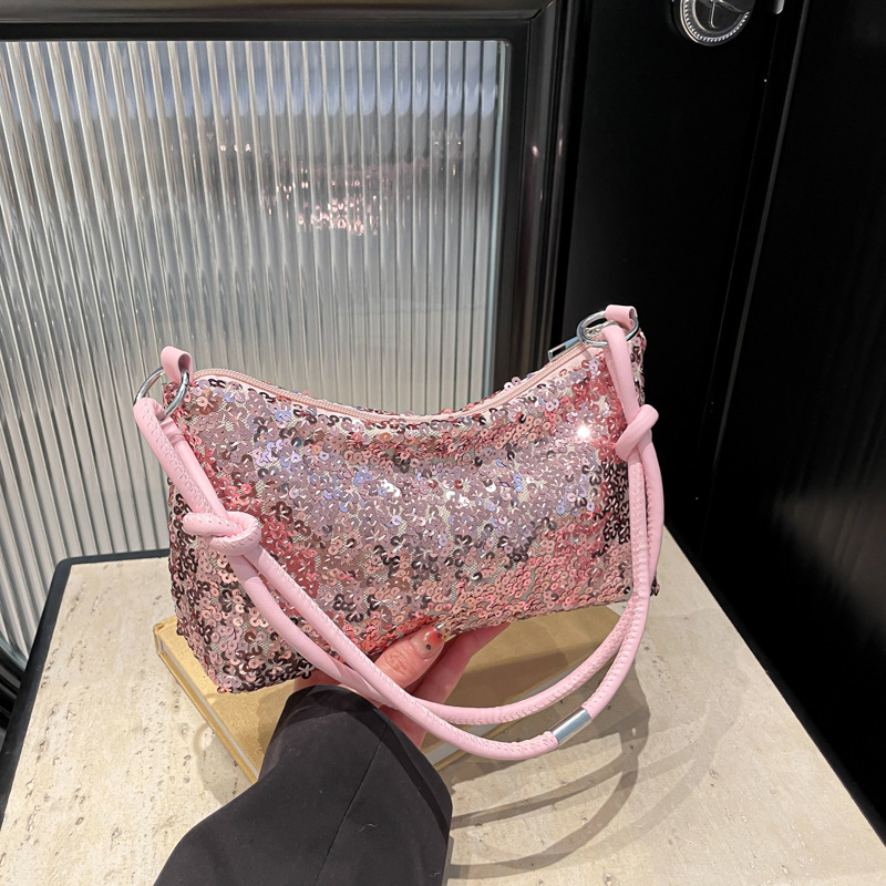 Solid Color Sequins Crossbody  - Luxury Bags Girls reseña y precio