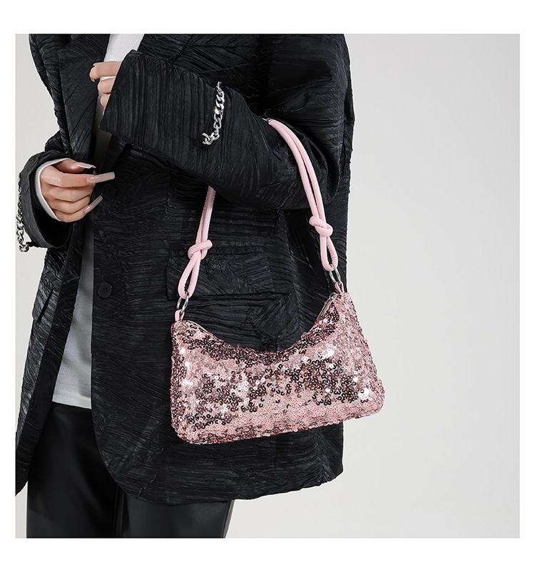 Solid Color Sequins Crossbody  - Luxury Bags Girls reseña y precio