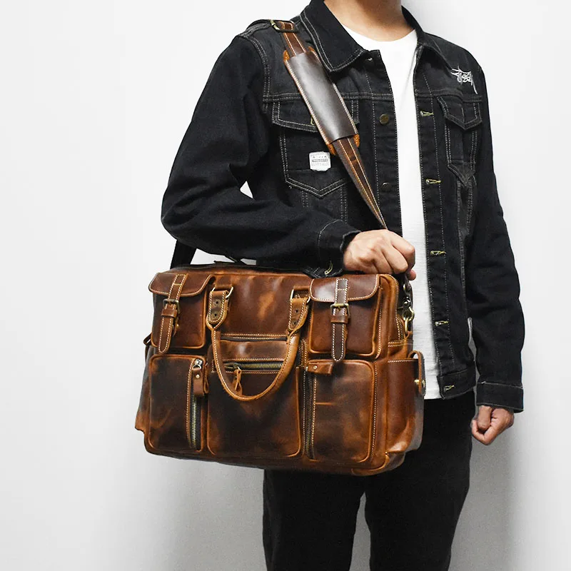 Vintage Men's Black Shoulder B - Luxury Bags For Travel reseña y precio