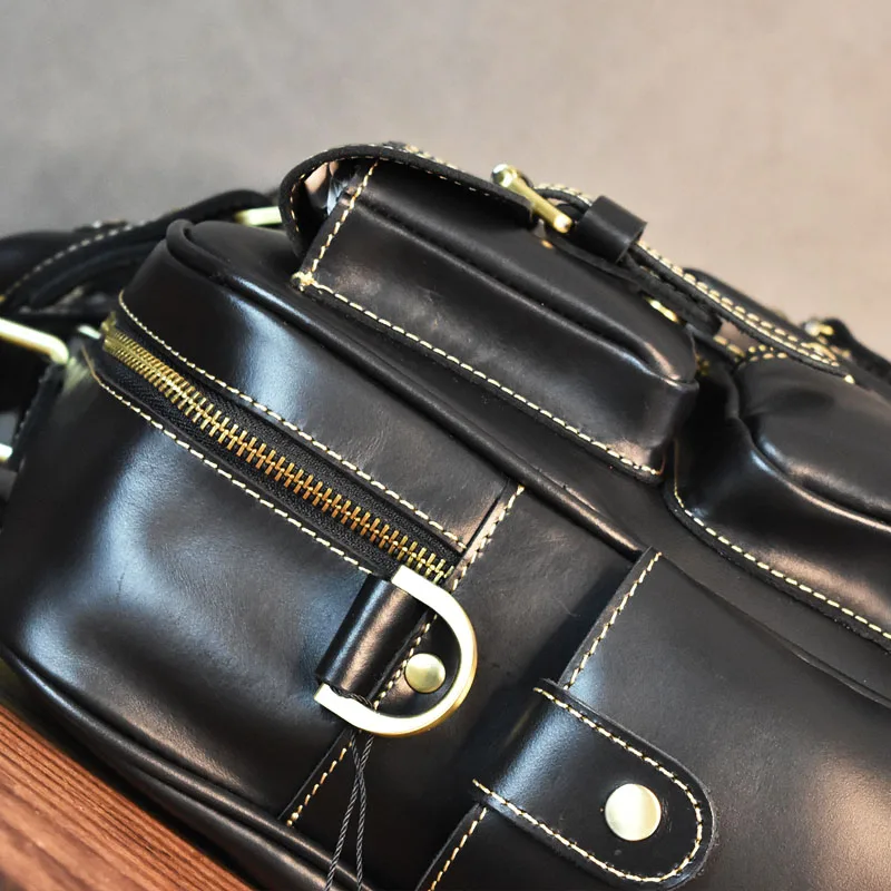 Vintage Men's Black Shoulder B - Luxury Bags For Travel reseña y precio