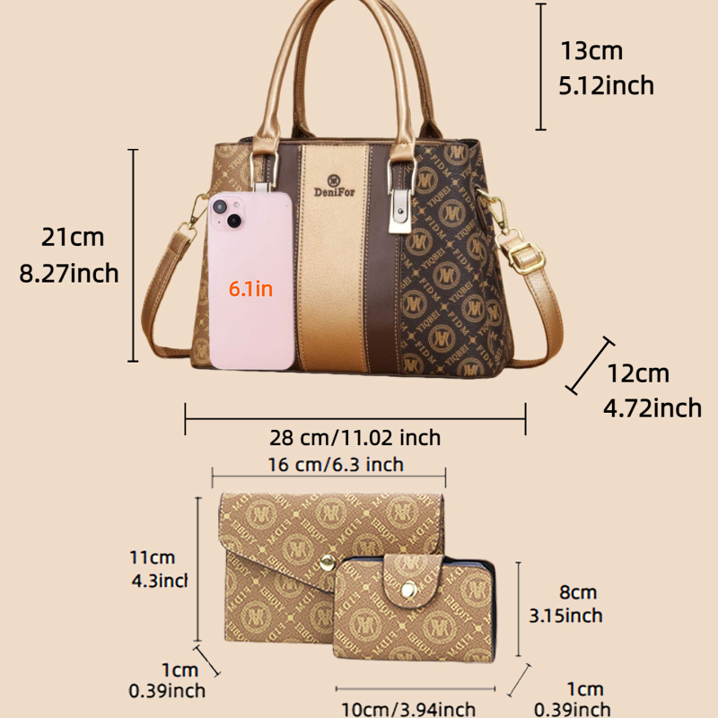3-piece set of women's handbag - Luxury Bags & Leather Repair Of Atlanta Photos reseña y precio