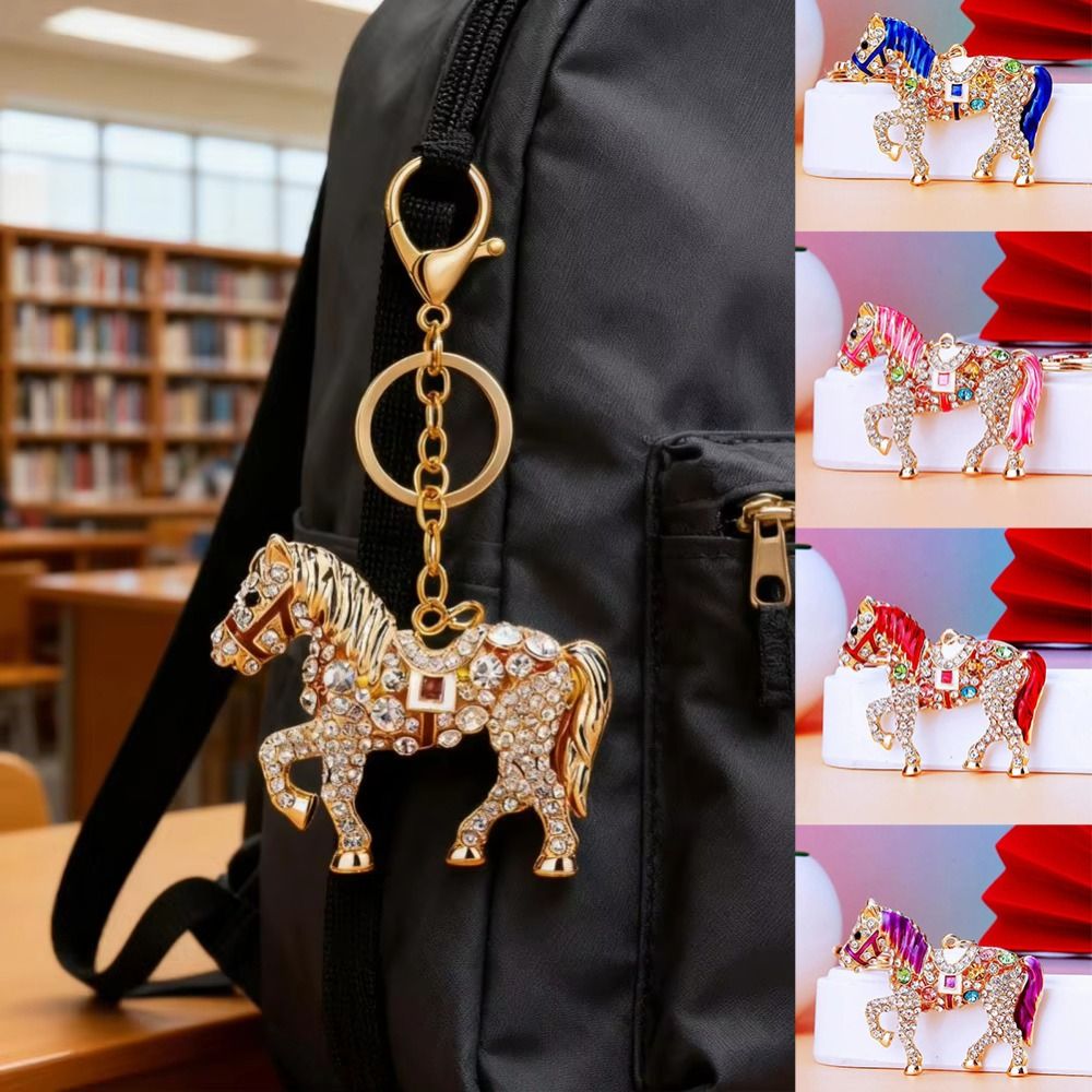 Luxury Metal Horse Key Chain C - Luxury Bags Yellow reseña y precio