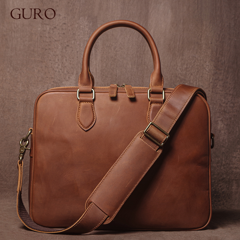GURO Men Crazy Horse Cowhide B - Luxury Bags Vendor reseña y precio