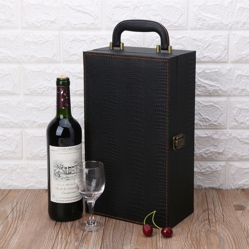 Wine Bottle Box Leather Luxury - Luxury Bags Eu reseña y precio